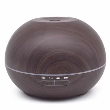 

Large capacity 400ml wood grain ultrasonic humidifier, quiet and fresh air aromatherapy essential oil diffuser. H
