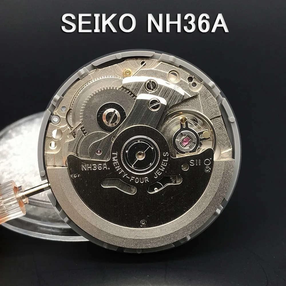 24 rubini Seiko movimento meccanico dell'orologio NH36A 4R36 Datewheel  bianco sostituzione automatica dell'orologio Movt orologiai ricambi  originali|Repair Tools \u0026 Kits| - AliExpress