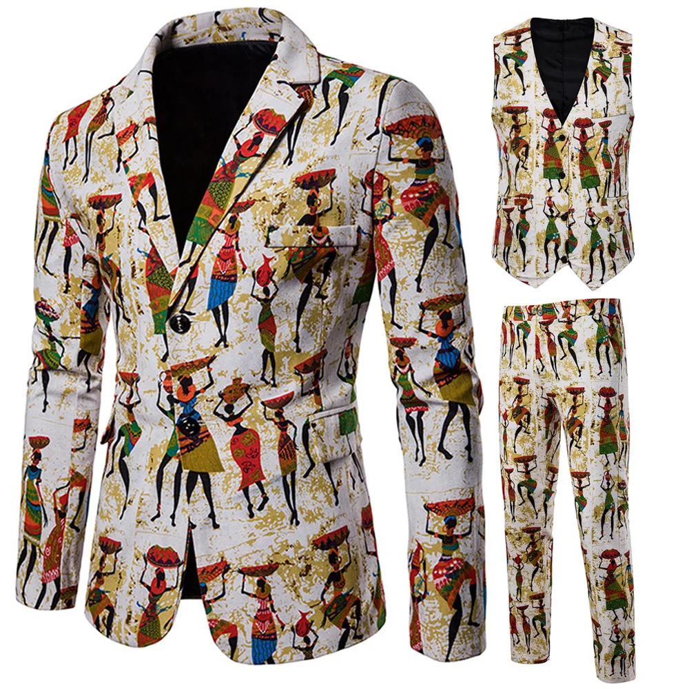 

19 Man Nation Wind Man's Suit Three-piece Leisure Time Suit