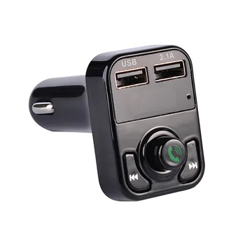 

Wireless Car Kit Handsfree Call FM Radio Transmitter Audio Adapter MP3 Player USB Fast Car Charger Supports USB U Disk TF Card