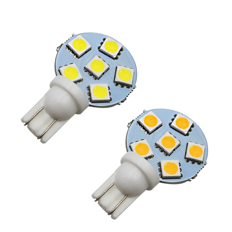 Автомобильные аксессуары светильник s T10 w5w Canbus 12 V круглая лампа smd 5050 6