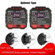 KKmoon KKM5 цифровой дисплей Розетка детектор разъем питания проводка обнаружения настенный выключатель Finder RCD тестовая розетка тестер er