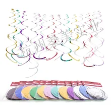 Поставка спираль висячие украшения Спираль ленты для детей день рождения украшения торговый центр декоративный кулон сцена Colloca