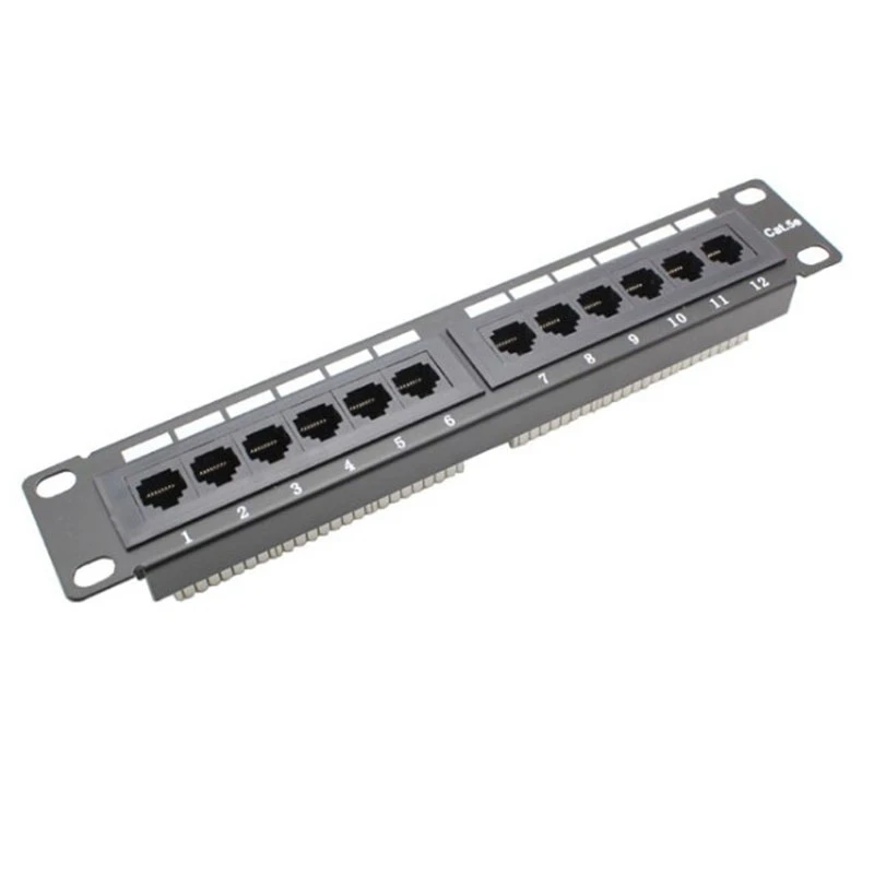 

Network Tool Kit 12 Port Panel Cat.5E Network Wall Mount Rack Mounting Bracket