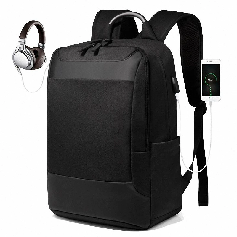 

Men Backpack Expandable Weekend Travel Back Pack Male Waterproof 15 Inch Laptop Backpacking Anti Theft Business