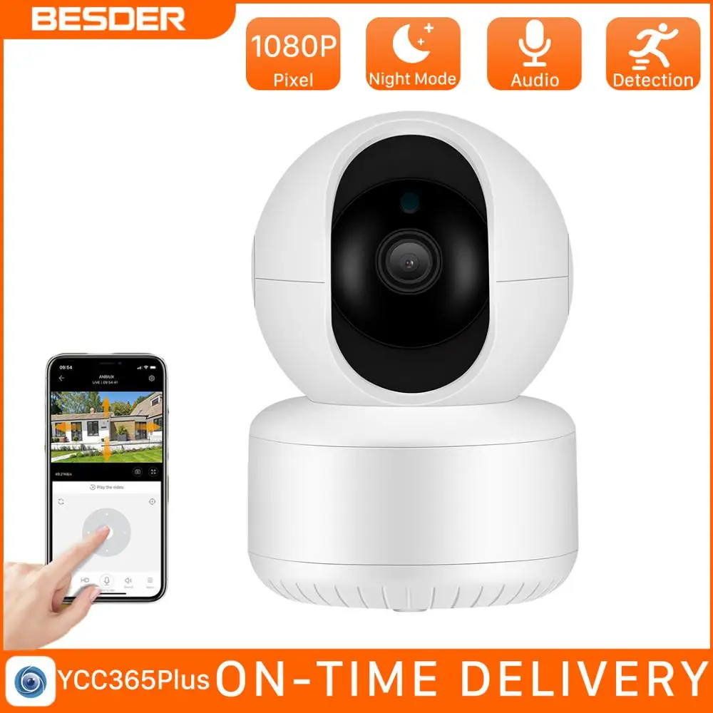 BESDER HD 1080P облачная ip камера домашняя видеонаблюдения 2MP автоматическая сетевая с