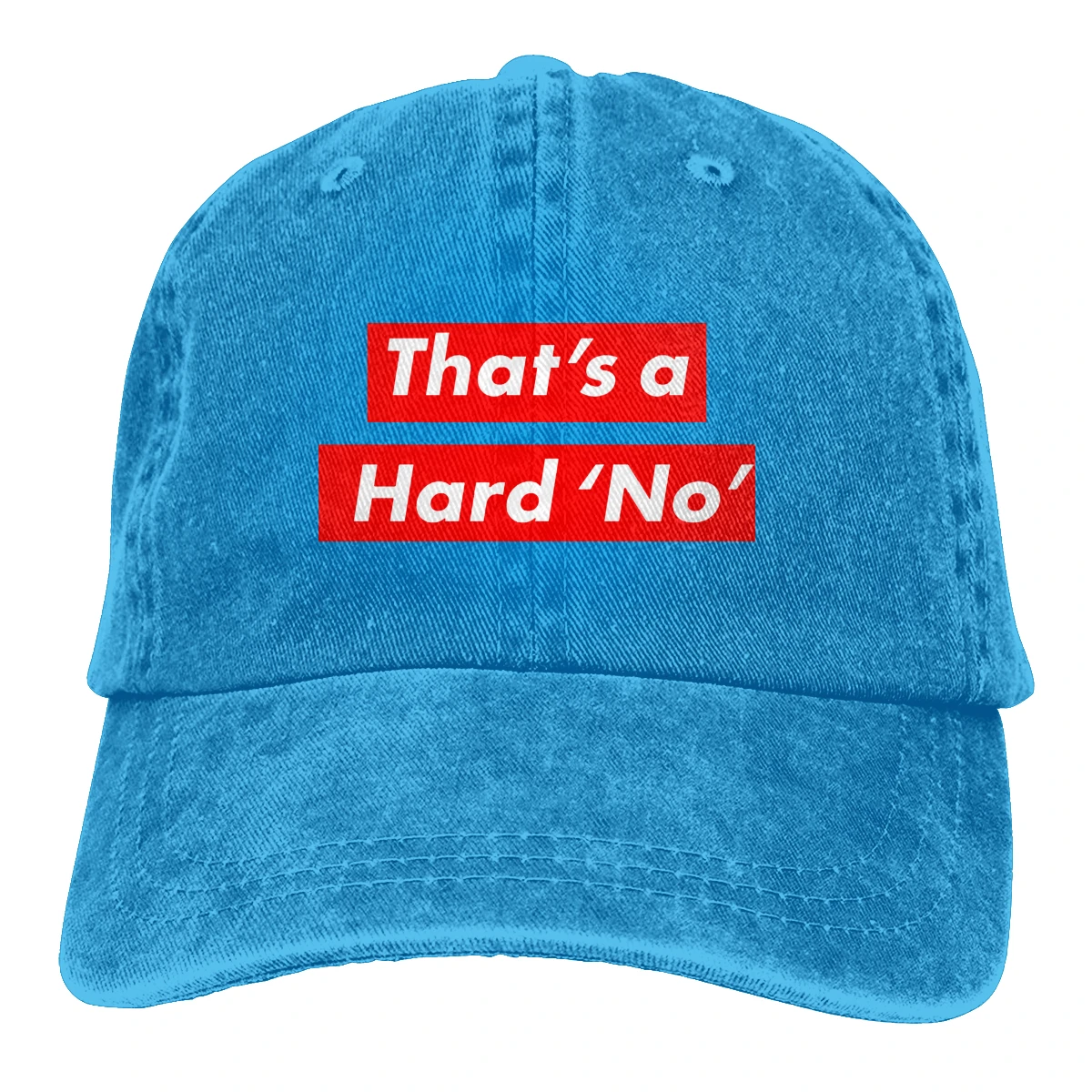 Это жесткая не Casquette черная унисекс Мужские Женские джинсовые бейсболка с ремешком кепки регулируемые Гольф папа шляпа