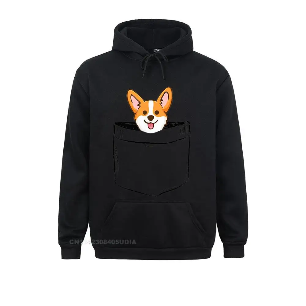 Family Women Hoodies Pocket Baby Corgi Dog Love-r Dad Mom Boy Girl Funny T-Shirt__B6319 Sweatshirts  Long Sleeve Clothes Europe Pocket Baby Corgi Dog Love-r Dad Mom Boy Girl Funny T-Shirt__B6319black