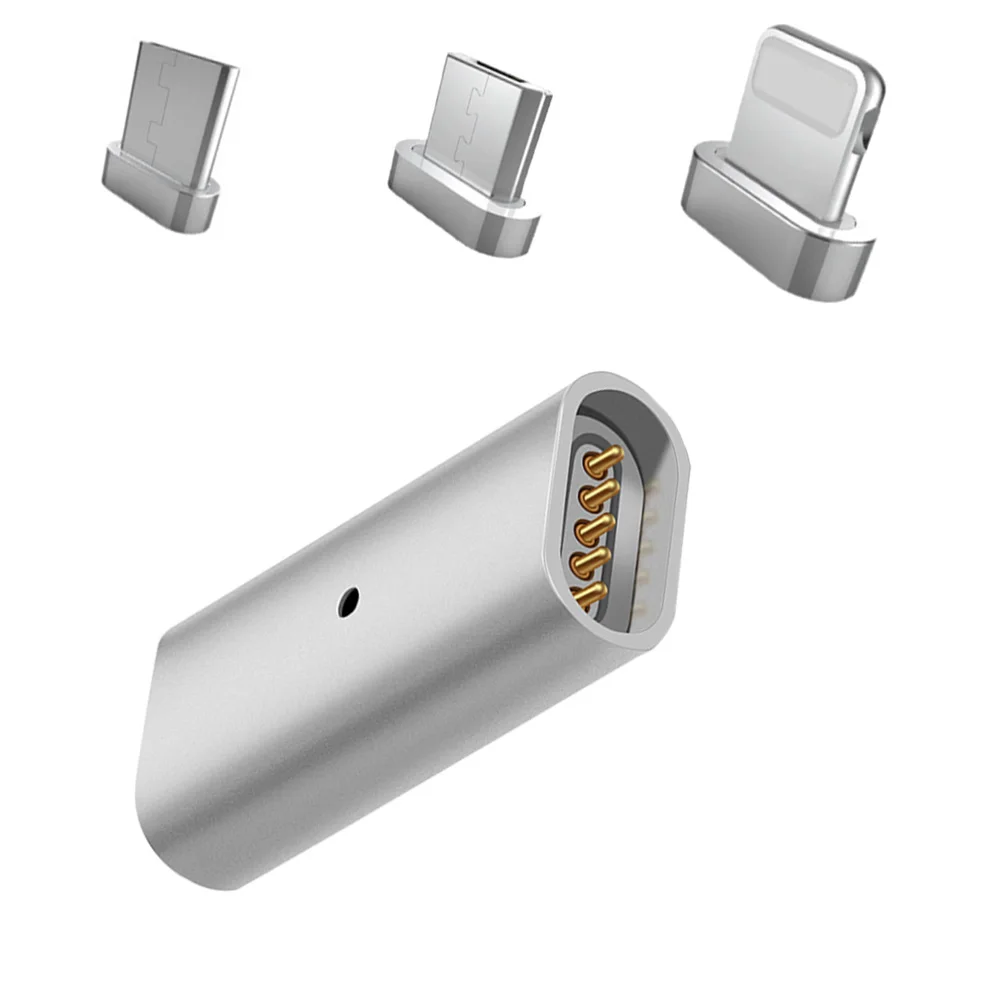 Для освещения до 3,5 мм Магнитный адаптер USB Micro Female to type C Micro Male Разъем конвертер данных Android телефон адаптер