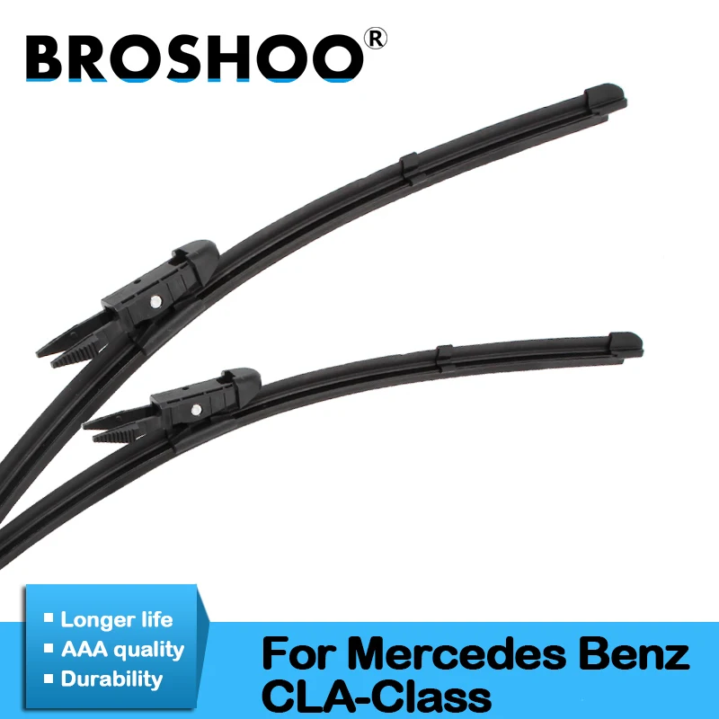

BROSHOO Car Clean The Windshield Wiper Blade Natural Rubber For Mercedes Benz CLA Class W117 X156 2013 2014 2015 2016 2017 2018