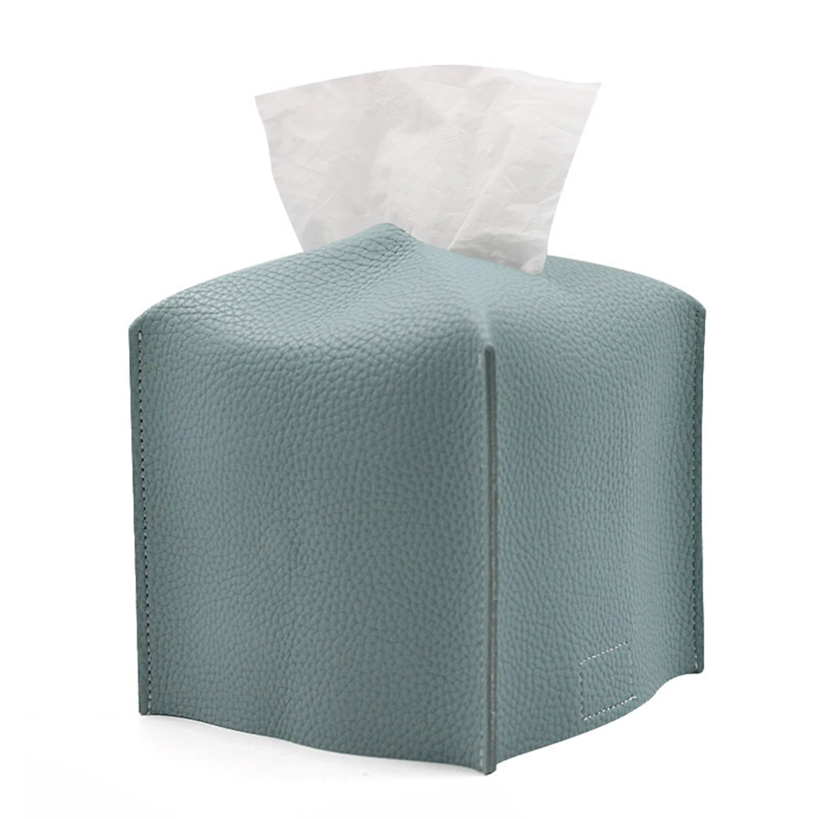 Square Toilet Paper Box PU Leather Dustproof Roll Paper Holder
