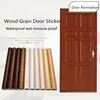 Wood Grain Door Sticker Waterproof Adhesive Wallpaper Wooden Door Renovation Cabinet Furniture Home Decor DIY Wall Mural Decals ► Photo 2/5