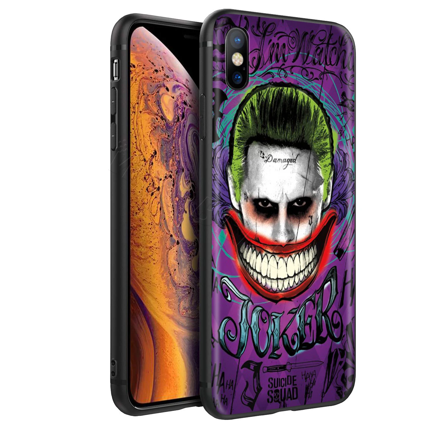 Чехол Webbedepp Joker для Apple iPhone 11 Pro XS Max XR X 8 7 6 6S Plus 5 5S SE