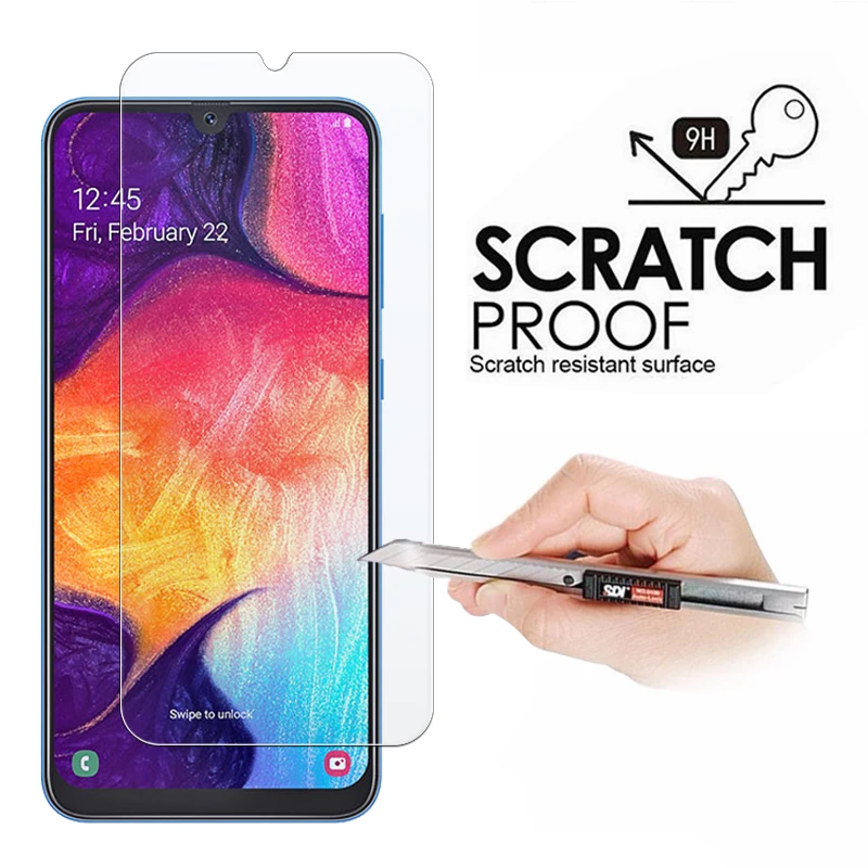3 шт Защитное стекло для samsung galaxy A50 A 50 Samsyng Защитная пленка для экрана galaxy a50 из закаленного бронированного листа Samsun Tremp