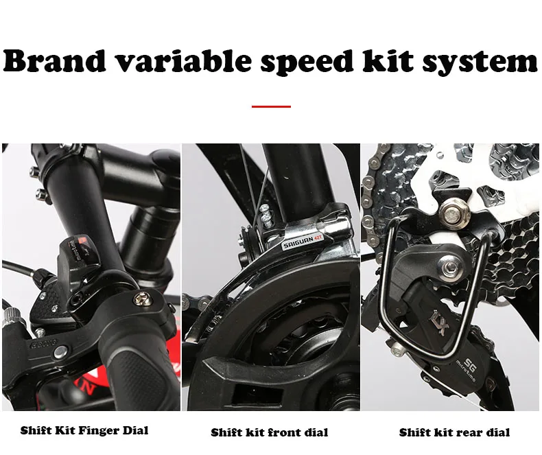 Excellent 21-Speed Mountain Folding Bicycle 24/26-inch Double Shock Absorption Variable Speed Fast Bike For Male And Female Students 5