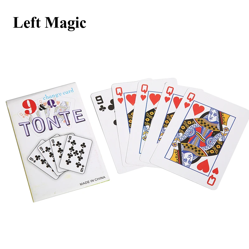 1ชุด9ปี Q Prediction Card Magic Tricks ปิดเวที Props Easy To Do