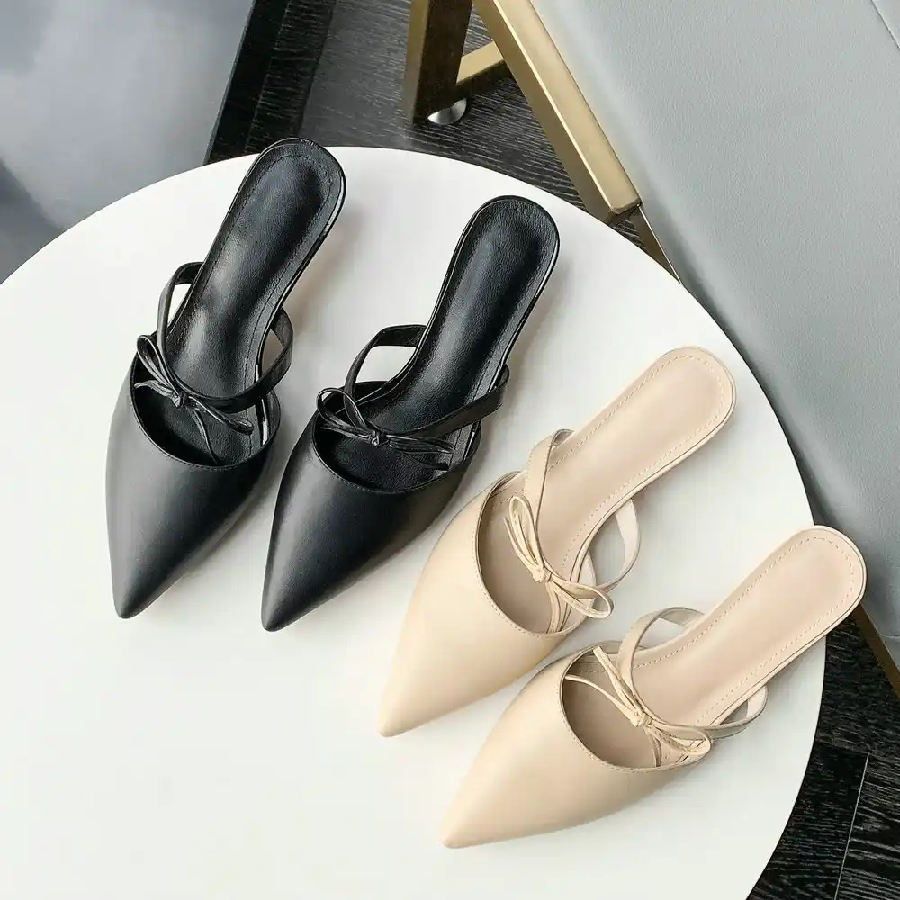 pointed toe mules