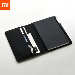 Xiaomi Mijia умный дом Благородный Набор блокнотов бумажный блокнот PU Слот для карт кошелек книга для студентов офиса деловой ежедневник