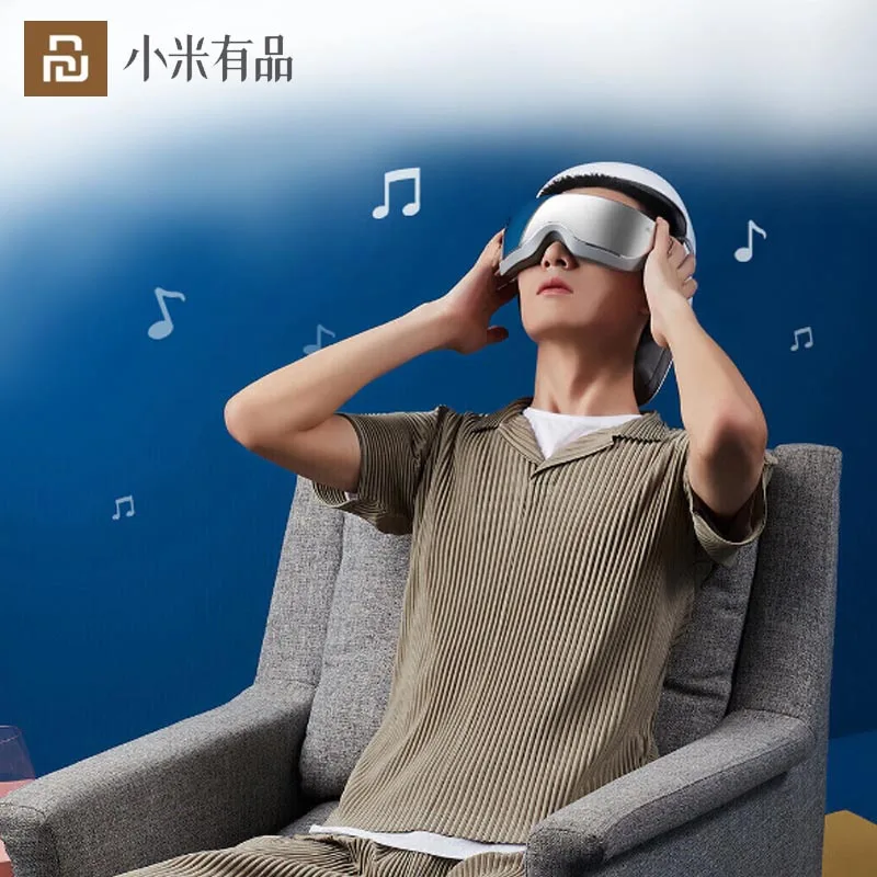 

Smart Bluetooth Massage Helmet Head Eye Neck 3 in1 3D Massager Intelligent Voice Control With Music From Xiaomi Youpin