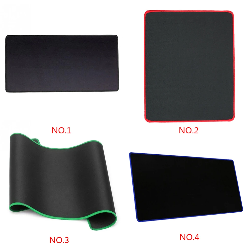 Tapis de souris antidérapant pour ordinateur portable, bord souple, cousu, bureau, en caoutchouc, en tissu polymère