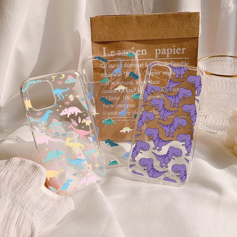 Dinosaur Baby Transparent Case For Xiaomi Poco M3 F3 X3 NFC Mi 9T 10T 8 CC9E CC9 9 SE 11 Ultra Note 10 A2 6X Lite Pro 10S Covers | Мобильные