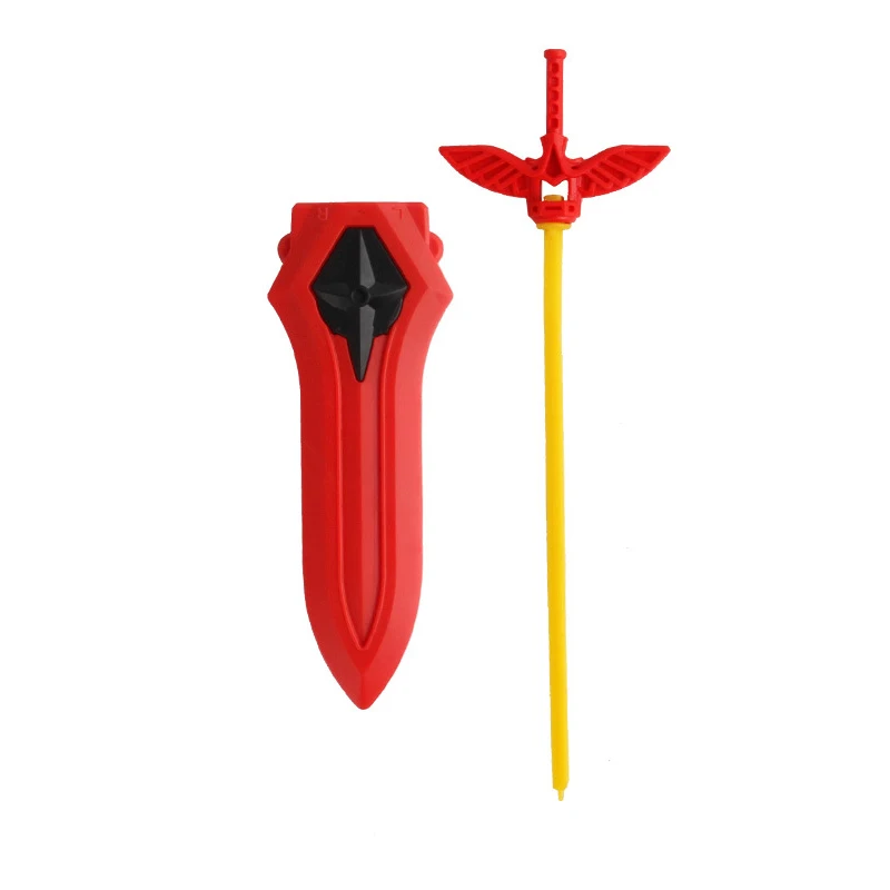 Red Sword Beyblade пусковая установка гироскоп Baybleyd Burst части меч Тип двухсторонний тяга пусковая установка гироскоп игрушки аксессуары с OPP пакет - Цвет: Red Sword