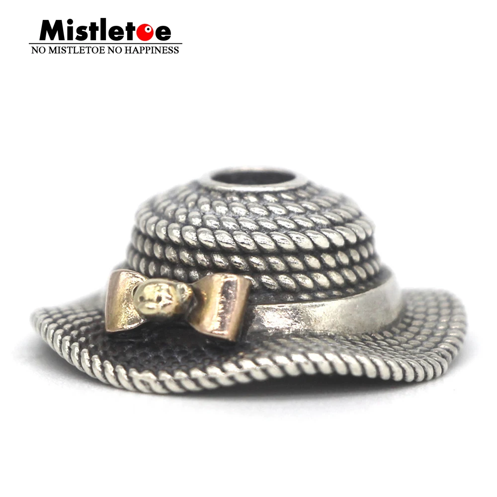 Mistletoe 925 пробы Серебряная Принцесса шляпа Шарм бисера европейские ювелирные изделия