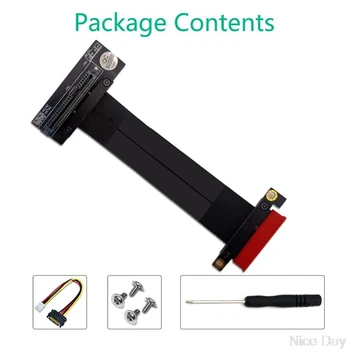 

M.2 Module with Mini-SAS H D SFF-8643 36-Pin Connector for U.2 SFF-8639 NVMe SSD Upward miniSAS Ju16 20 Dropship