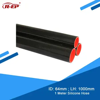 

R-EP 1Meter 64MM Silicone Hose Straight Durite Silicone New Silicone Rubber Joiner Inter cooler for Radiator Tube High Pressure