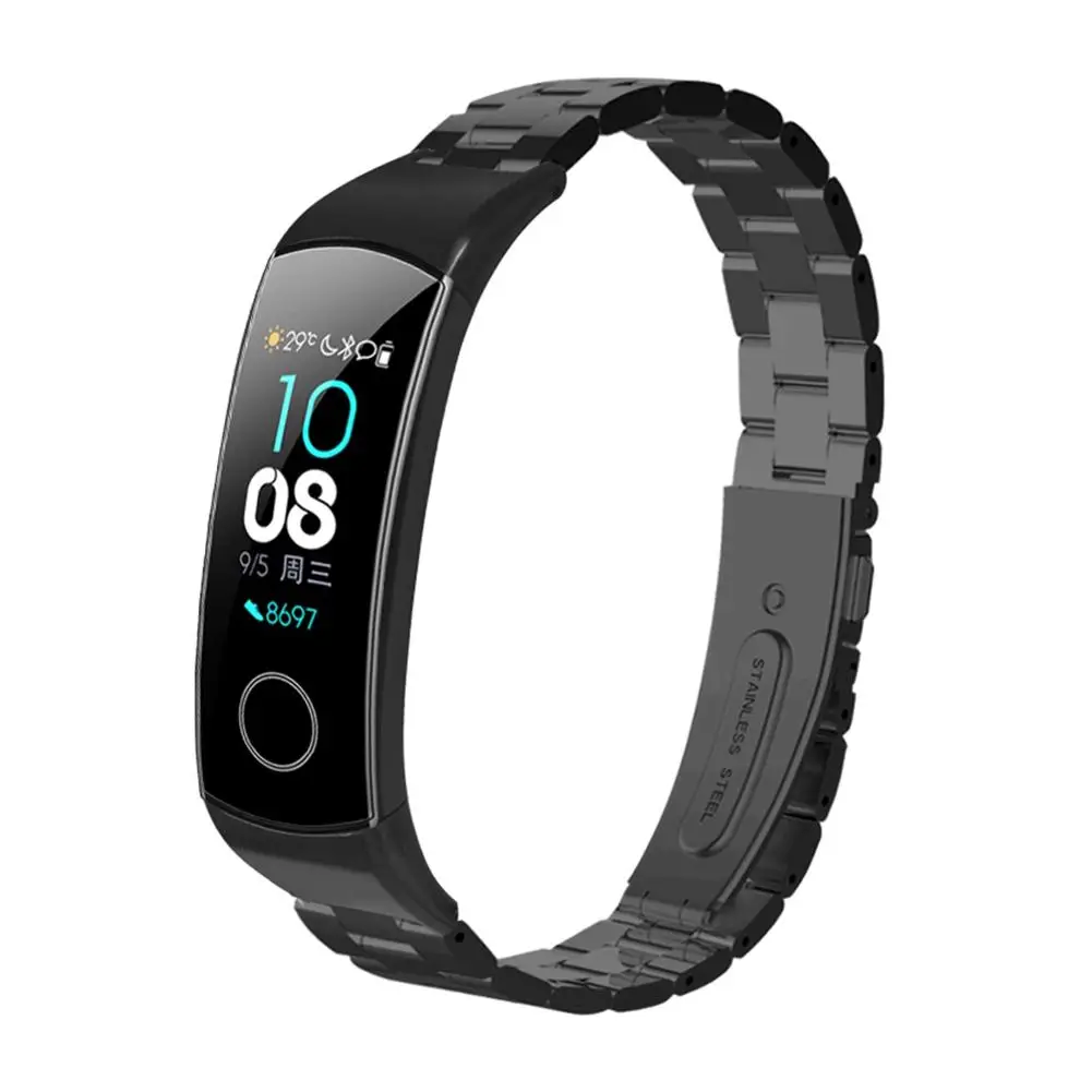 Сменный Браслет для huawei Honor Band 4 5 браслет из нержавеющей стали умные аксессуары