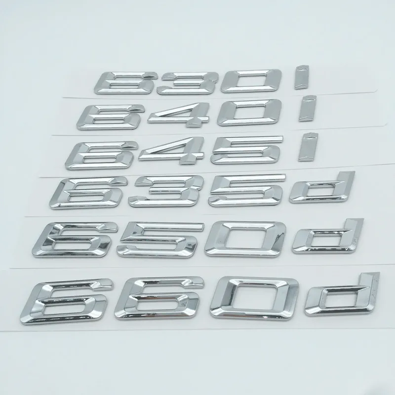 1 шт. ABS 6 серии 620i 628i 630i 635i 640i 620d 628d 630d 635d 640d 645d Автомобильная буква задняя