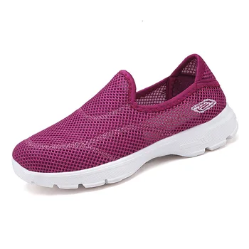 

Walking shoes ladies plus size tennis sports shoes breathable casual shoes comfortable wild mesh lazy women's shoes