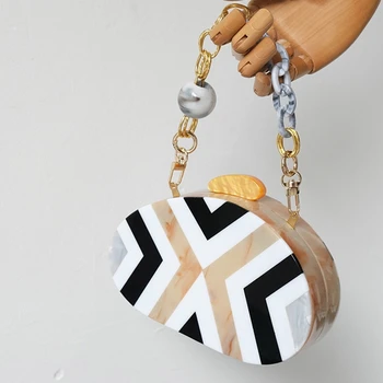 

Acrylic Short Strap Replacement for Handle Beach Bag Bucket Handbag X7YA