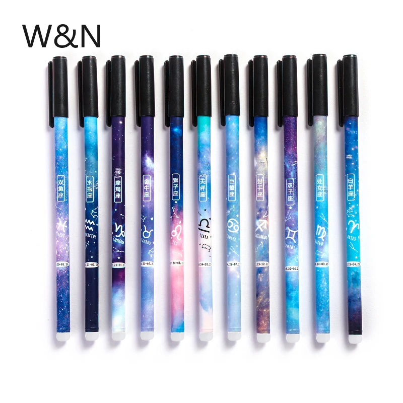 

4Pcs/Set Unicorn Erasable Pen Refill Rod 0.5mm Blue/Black Ink Magic Gel Pen For School Office Writing Supplies Kawaii Stationery