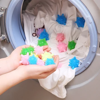 

10pcs 4.5cm PVC Washing Machine Laundry Home Floating Cleaning Ball Durable And Reusable Collect Excess Pet Hair