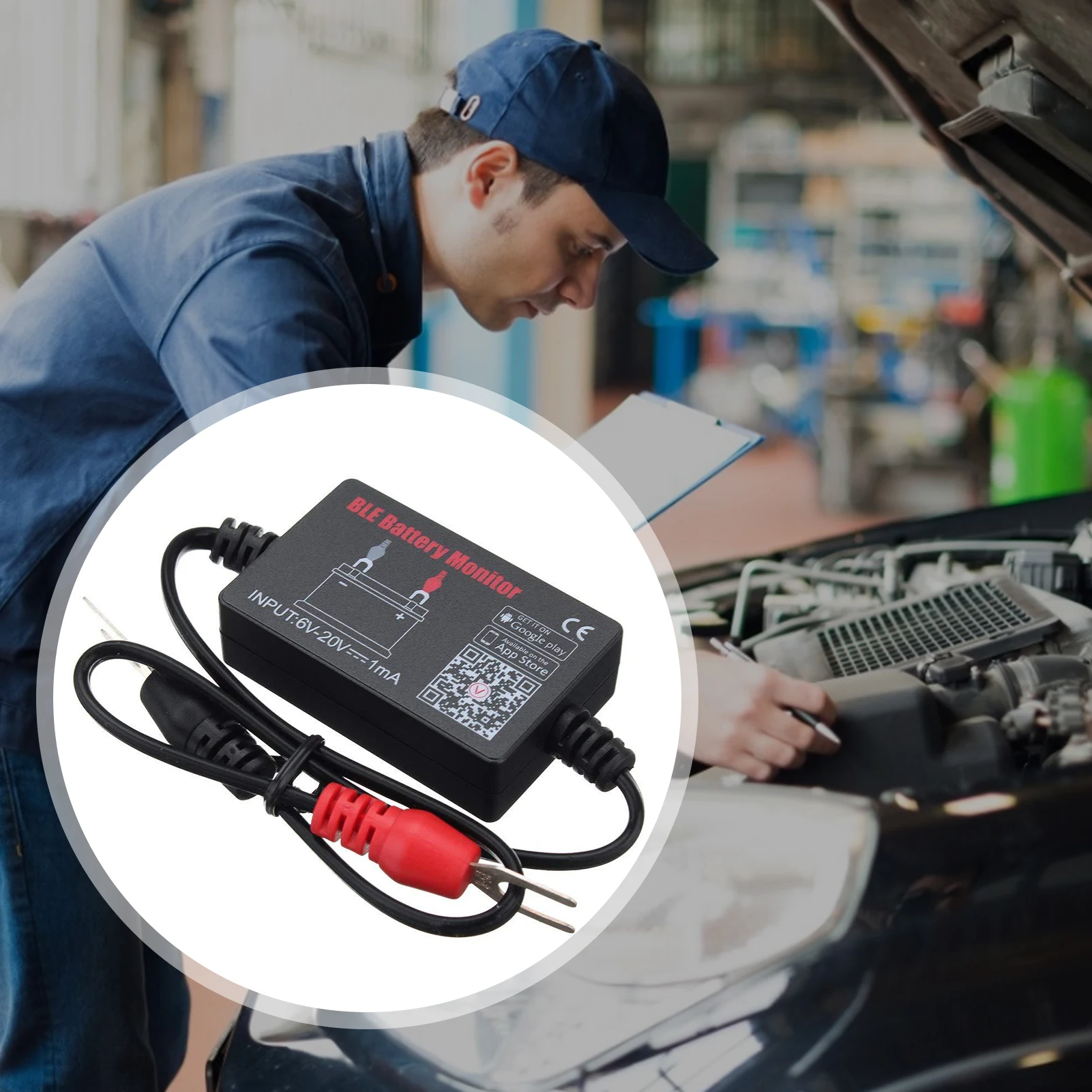 Real Time Car Battery Tester BM2 Battery Detector 12V Bluetooth 4.0 Teste For Car Monitor Diagnostic Tool