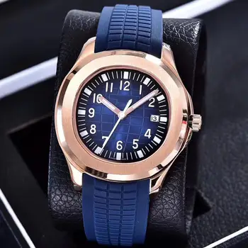 

luxury brand watch 39mm Automatic 2813 movement steel case comfortable rubber strap stainless steel clasp AAA PP Nautilus
