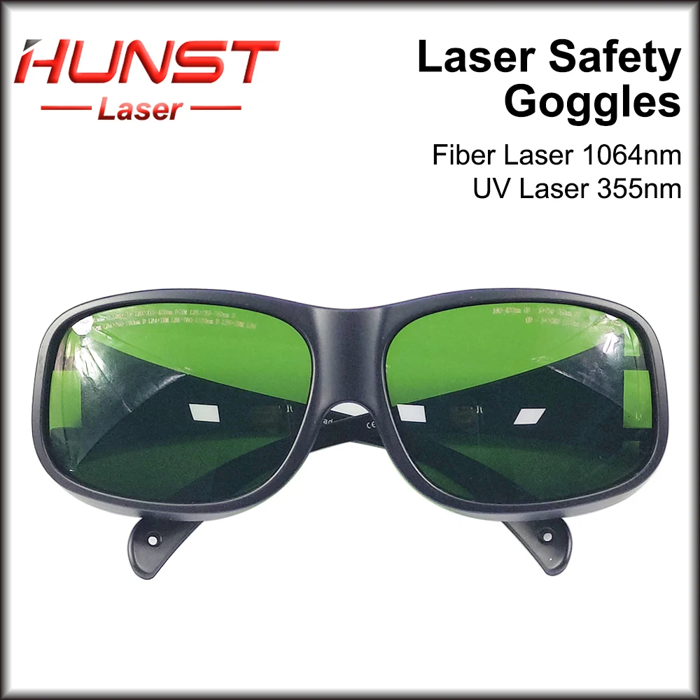 Hunst 1064nm UV355 레이저 안전 고글 보호 안경 보호용 안경 180-420nm 750nm-1100nm YAG 파이버 레이저용