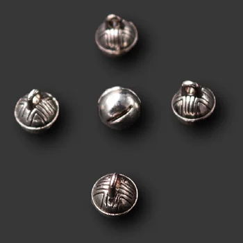 

15pcs Silver Plated 3D Mini Bell Metal Pendant Retro Bracelet Earring DIY Charm Jewelry Handicraft Making 11*9mm A2292