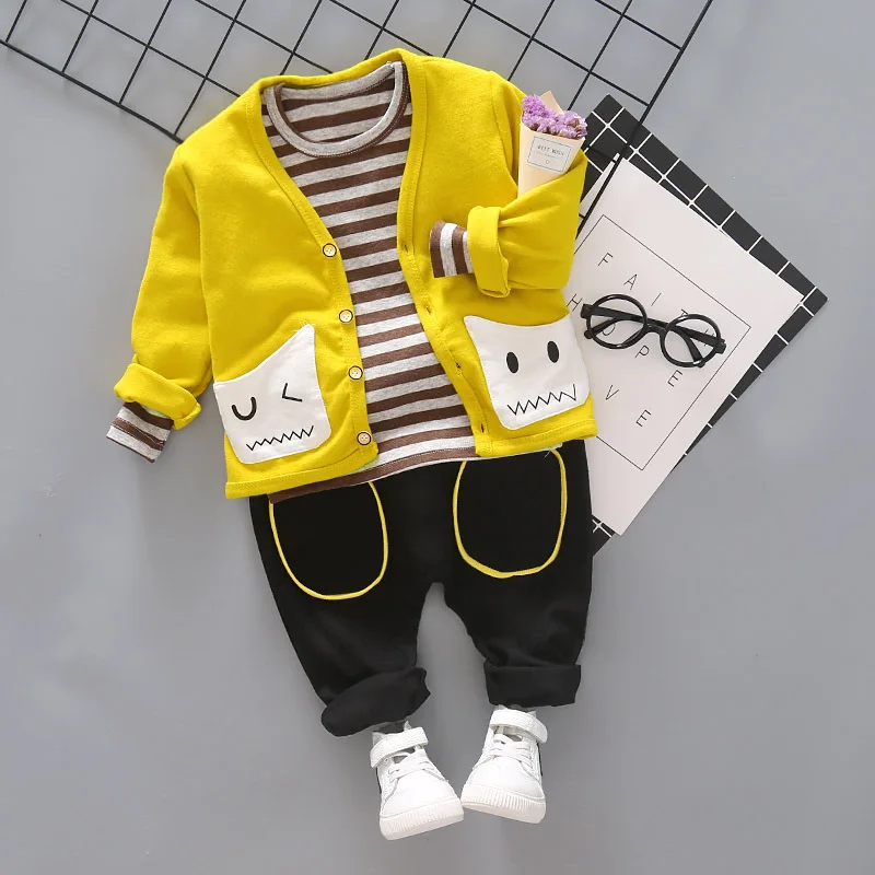 

18 Pure Cotton Korean-style Autumn Clothing CHILDREN'S Suit Childrenswear Two-Piece Set Infants CHILDREN'S Suit