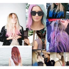 Многоразовая портативная быстрая краска для волос набор 6 цветов временное моделирование Мода DIY цвет волос воск грязь YUF99