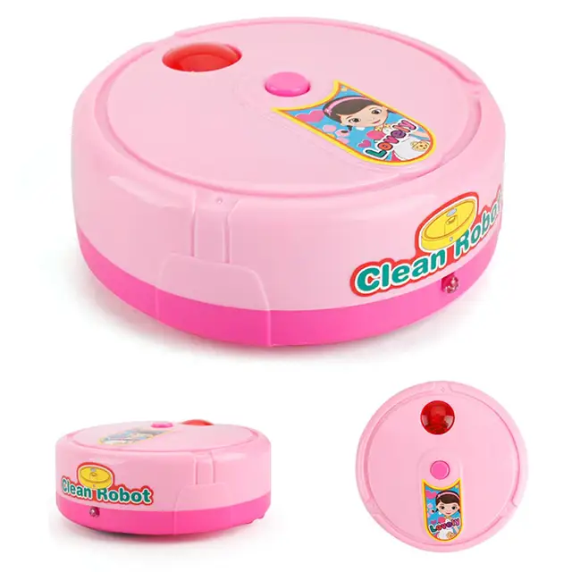 New Dollhouse Electric Music Cleaning Machine Vacuum Cleaner Sweeping Robot Toy Children Toy Pretend Play Tools Educationa Toys 1