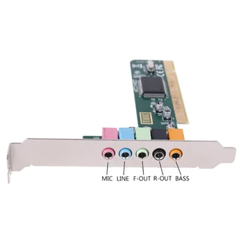 

Classic PCI Surround Sound Card 5.1CH Channel 8738 Chipset Digital Desktop Plug-In Board TXC097A