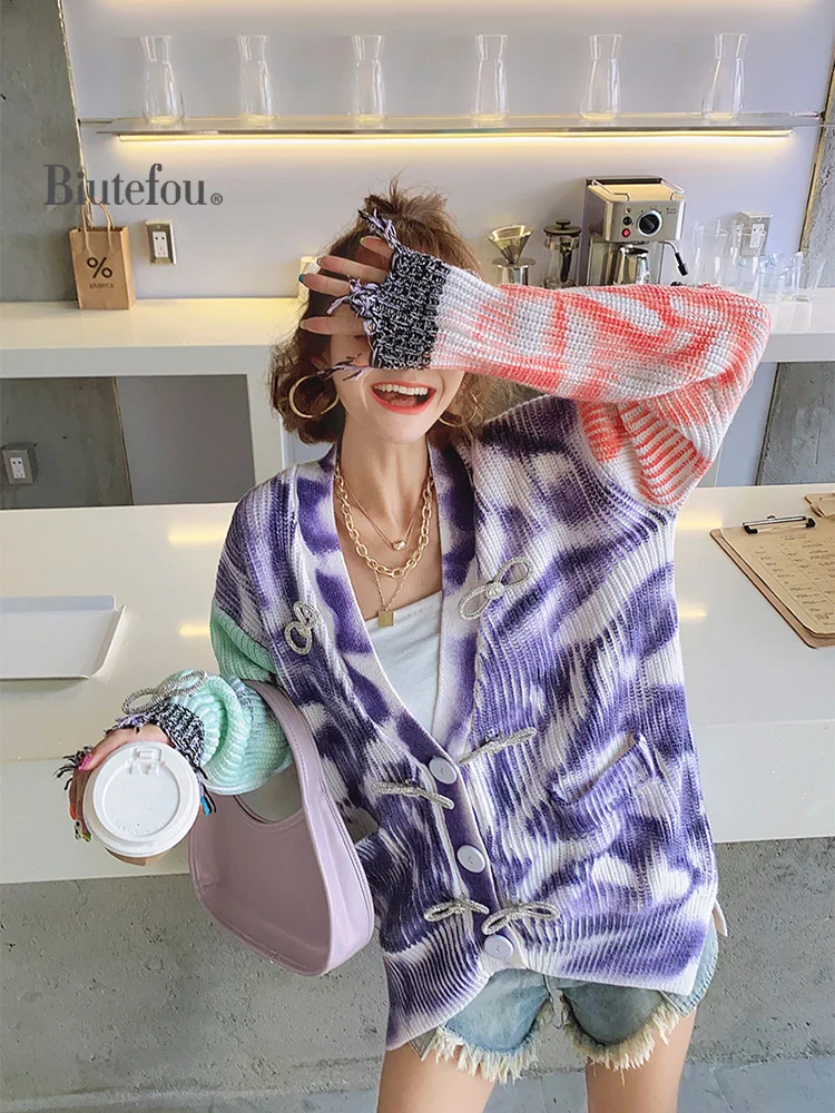 

2020 Autumn New arrival Beading long sweaters women multicolor tassel Cardigan tops