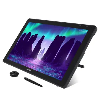 شراءهوون كامفاس 22 قلم الرسم اللوحي شاشة عرض القلم 21.5 بوصة المضادة للتوهج شاشة 120% S RGB ويندوز ماك وجهاز أندرويد
