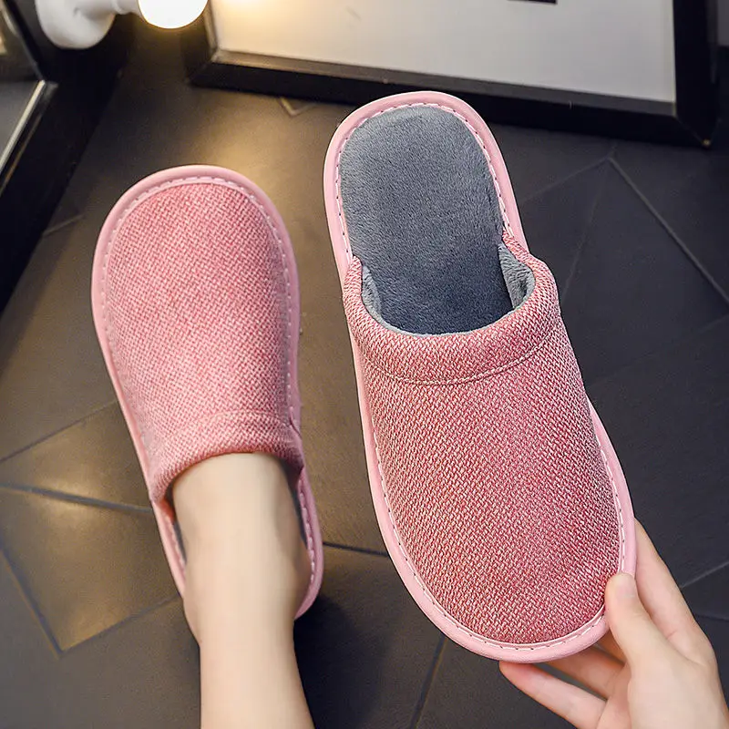 

Woman's indoor fur slippers unisex big size 4.5-11 indoor classic shoes female house slippers winter shoes for woman