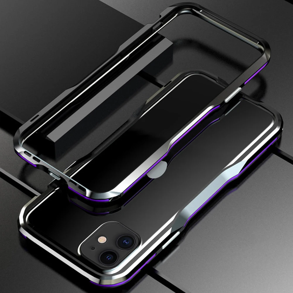 Для iPhone 11 Pro Max чехол металлический бампер алюминиевая рамка ультра тонкий противоударный защитный чехол без стекла для iPhone 11 Pro