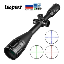 LEAPERS-mira telescópica para Rifle óptico, 6-24X50, punto rojo, verde, azul, Retical iluminado para caza Ak 47