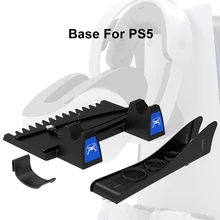 Aliexpress - Game Charging Base for PS5 with Controller Holder Charging Game Host Cooling Fan Disc Storage Bracket Headset Hanger
