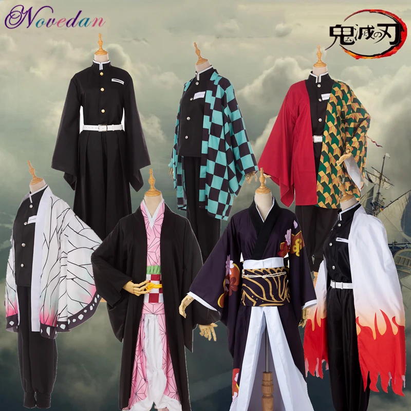 Костюм-кимоно Tanjirou Kamado Nezuko из аниме убийца демонов для мужчин и женщин костюм